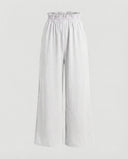 Wide Leg Women's Culotte Pants with Elastic Waist