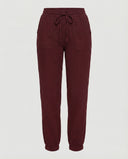 Airy Women's Leisure Pants with Elastic Waist and Side Pockets