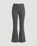 High-Waisted Flared Cord Trousers for Women