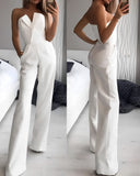 Chic V-Neck Sleeveless Jumpsuit for Effortless Style