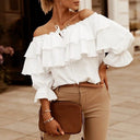 Chic Off-Shoulder Layered Blouse