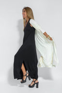 Sleek Dress and Vest Ensemble