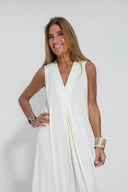 Sleek Dress and Vest Ensemble