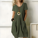 Chic Tummy-Cover Dress for Confident Style