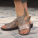 Chic Ergonomic Sandals with Footrest Design