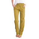 Airy Leisure Pants with Elastic Waistband