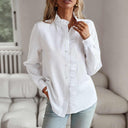 Chic Striped Long Sleeve Blouse