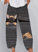Whimsical Women's 3D Cartoon Animal Pants