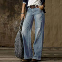 Vintage Wide Leg Chic Jeans for Trendy Style
