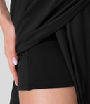 Chic High-Waisted 2-in-1 Midi Skirt