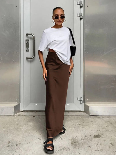 Chic Satin A-Line Skirts for Every Occasion