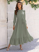Leila Tie Belt Maxi Dress Collection