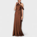 Azura Satin Maxi Dress for Evening Events
