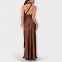 Azura Satin Maxi Dress for Evening Events