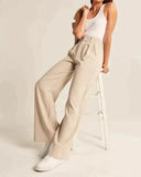 Chic High Waisted Wide Leg Trousers