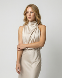 Radiant Long Evening Gown with Chic Design