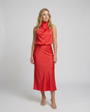 Radiant Long Evening Gown with Chic Design