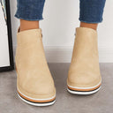 Chic Ankle Boot with Side Zipper