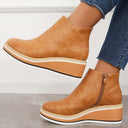Chic Ankle Boot with Side Zipper