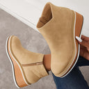 Chic Ankle Boot with Side Zipper