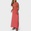Ella Eleanor Tie-Dye Cutout Stretch Dress for Events