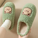 Cozy Plush Animal House Slippers
