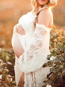 Chic Maternity Chaps & Maxi Dress Set for Photoshoots