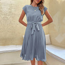 Mint Green Pleated Dress for Effortless Style