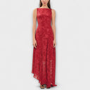 Opal - Chic Backless Jacquard Maxi Dress for Events