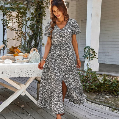 Chic Vintage Floral Dress Collection