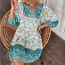 Bohemian Maxi Dress for Belly Coverage