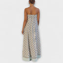 Geometric Off-Shoulder Maxi Dress for Special Occasions