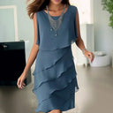 Navy Mini Dress | Sleek Sleeveless Style