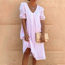 V-Neck Dress for Effortless Style - Anna