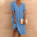 V-Neck Dress for Effortless Style - Anna