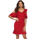 Off-Shoulder Ruffle Women's Dress for Stylish Elegance