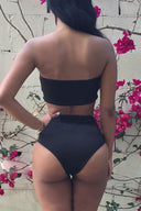 Chic Women's High-Cut Bandeau Bikini Collection