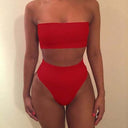 Chic Women's High-Cut Bandeau Bikini Collection