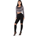 Fashionable Women's Cut-Out Leggings