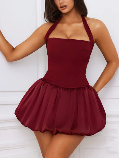 Women's A-Line Dress with Flowing Skirt