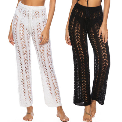 Women's Crochet Beach Trousers - Stylish Summer Wear