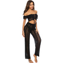 Women's Crochet Beach Trousers - Stylish Summer Wear
