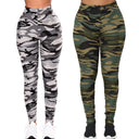 High-Waisted Camouflage Workout Leggings for Women