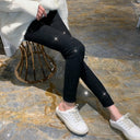 Ribbed Glitter Leggings for Women