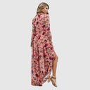 Floral Print Chiffon Maxi Dress for Women