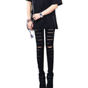 Chic Women's Cut-Out Leggings for Style