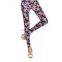 Chic Star and Stripe Print Leggings for Women