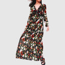 Floral Print Chiffon Maxi Dress for Women