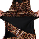 Women's Trendy Animal Print Leggings with Sheer Panels