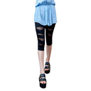 Chic Women's Leggings with Unique Twist and Sheer Panels